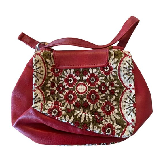 Vintage Floral Needlepoint Grannycore Purse - Picture 5 of 8